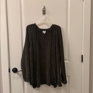 Olive green cardigan